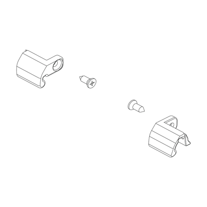 Thule Befestigung für Regenverdeck am Chariot Fahrradanhänger – Inkl. Schrauben Thule