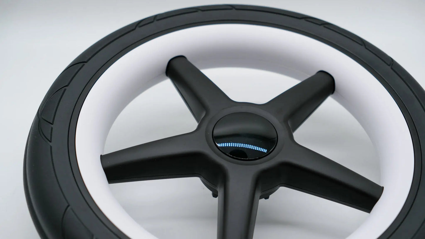 Bugaboo Fox Hinterrad mit weißen Radkappen – Ersatzteil für Bugaboo Fox, Fox 2 & Fox 3 Bugaboo