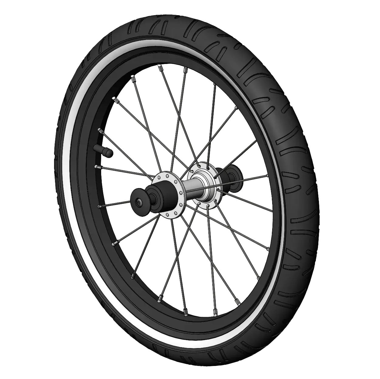 Croozer 16 Zoll Laufrad Ersatzteil – passend für Jogging Kit Vaaya & Keeke Croozer