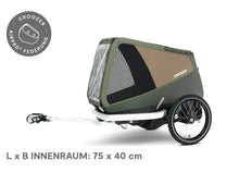 Croozer Dog Enna – Hundeanhänger in Moos Green | Sicherer & komfortabler Hundetransporter Croozer